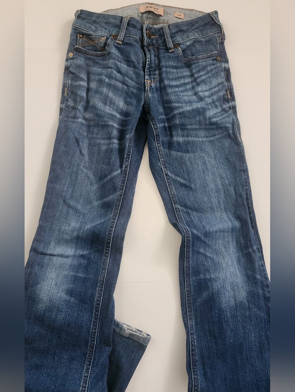 Ariat R.E.A.L. Denim Size 26R Perfect Rise Boot Cut Jeans